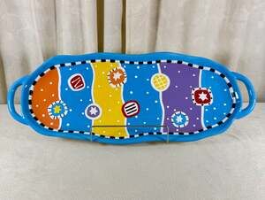 Bella Casa by Ganz Temptations Collection Colorful Abstract Serving Bread Tray